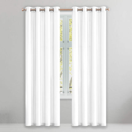 2-Piece Set: Solid Blackout Thermal Window Curtain Pair Panel