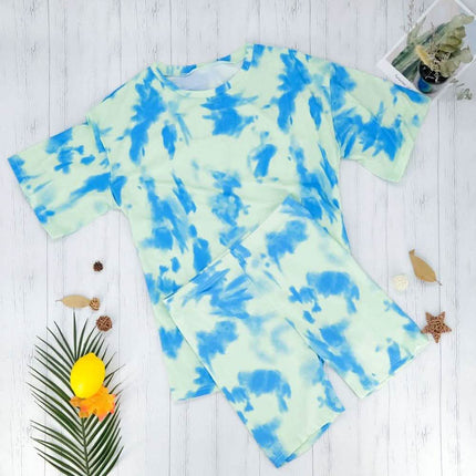 2-Piece Set: Tie Dye Biker Set