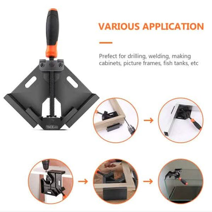 2-Piece: Single Handle 90° Right Angle Clamp