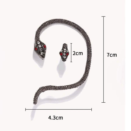2-Piece: Snake Design Earrings