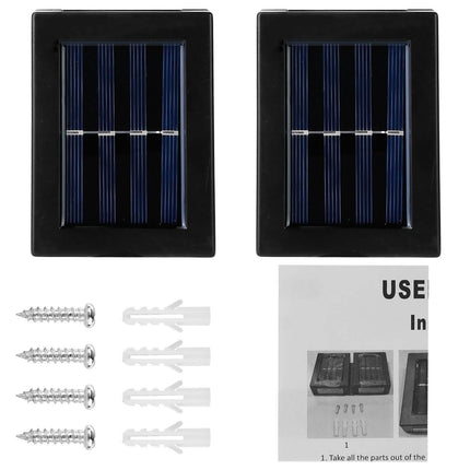 2-Piece: Solar Deck Outdoor Lights