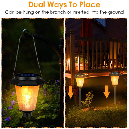 2-Piece: Solar Flame Torch Light