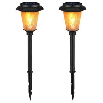 2-Piece: Solar Flame Torch Light