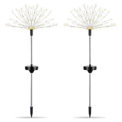 2-Piece: Solar Powered Starburst Garden Lights