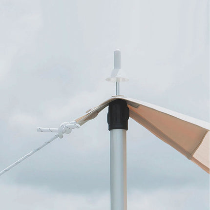 2-Piece: Telescoping Tarp Poles Portable Aluminum Awning Poles