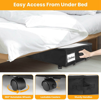 2-Piece: Under Bed Storage Container