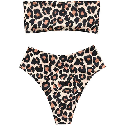 2-Piece: Women's Tube Top Bikini Swimsuit