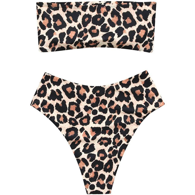 2-Piece: Women's Tube Top Bikini Swimsuit
