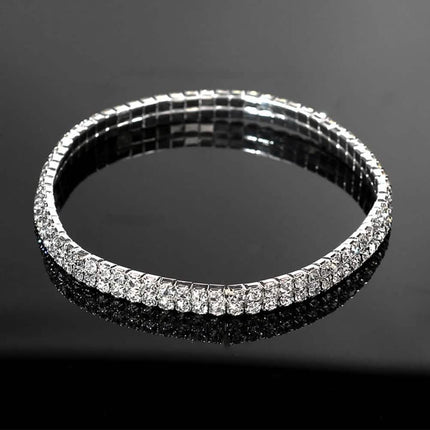 2-Piece: Women's Twinkle Diamond Anklet