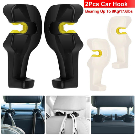 2-Pieces: Car Seat Headrest Hanger