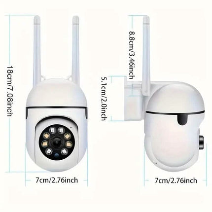 2-Pieces: Compact Wireless IP Security Cameras with App Control