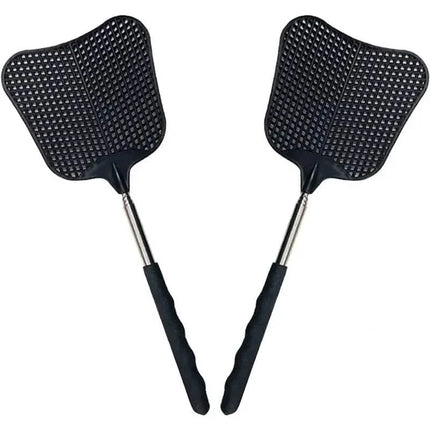 2-Pieces: Heavy Duty Telescopic Fly Swatter Set