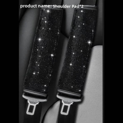 2-Pieces: Luxury Leather Seat Belt Protectors