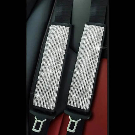 2-Pieces: Luxury Leather Seat Belt Protectors