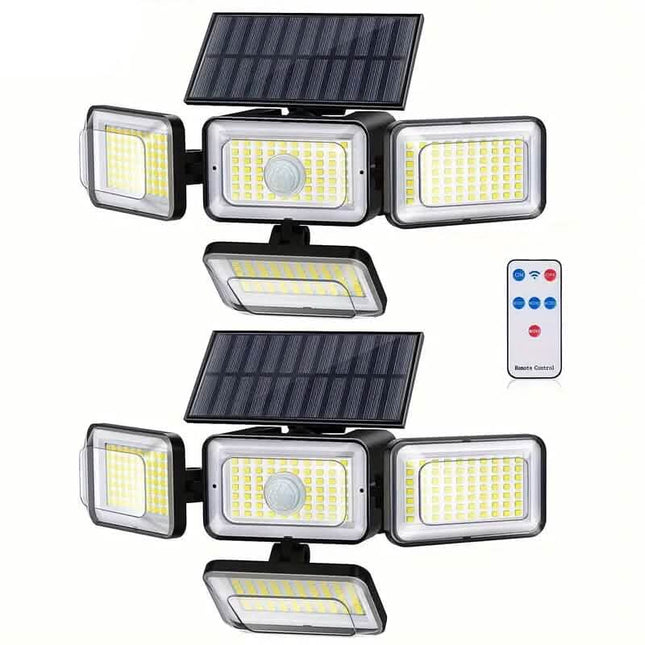 2-Pieces Set: Super Bright Solar Motion Sensor Outdoor Light