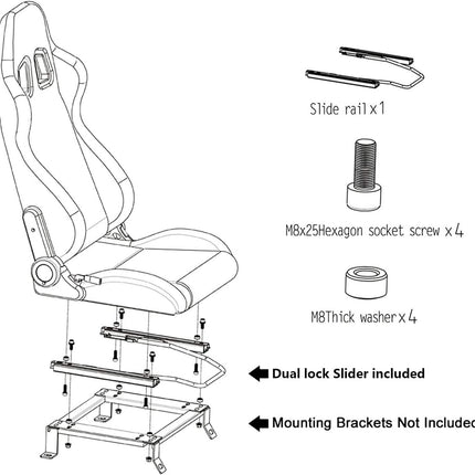 2-Pieces Set: Universal PVC Leather Bucket Seats
