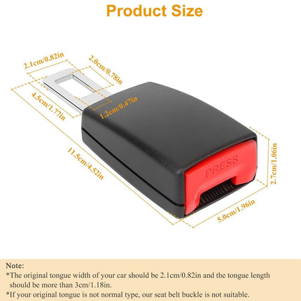 2-Pieces: Universal Car Extension Socket Buckles
