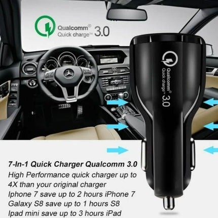 2-Port USB Fast Car Charger Adapter