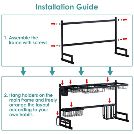2-Tier Over the Sink Dish Drying Rack