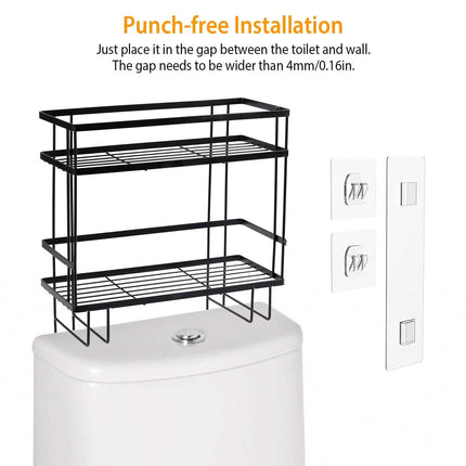 2-Tier Over the Toilet Storage Shelf Rack