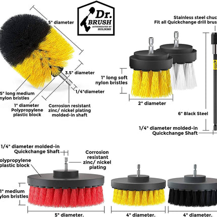 20-Pack: Holikme Drill Brush Attachments Set