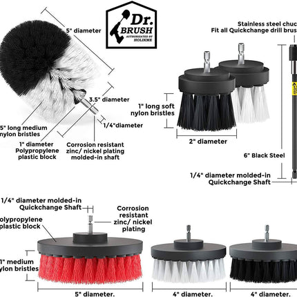 20-Pack: Holikme Drill Brush Attachments Set