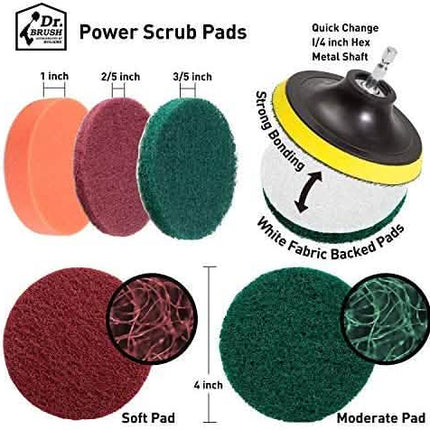 20-Pack: Holikme Drill Brush Attachments Set