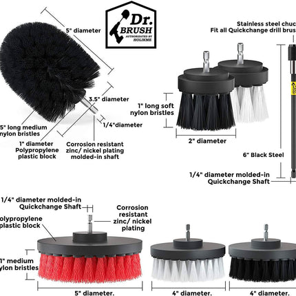 20-Pack: Holikme Drill Brush Attachments Set
