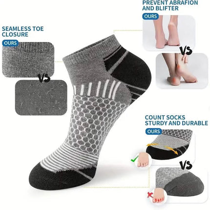 20-Pairs: Men's Outdoor Color Matching Low-Top Socks