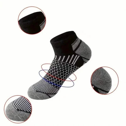 20-Pairs: Men's Outdoor Color Matching Low-Top Socks