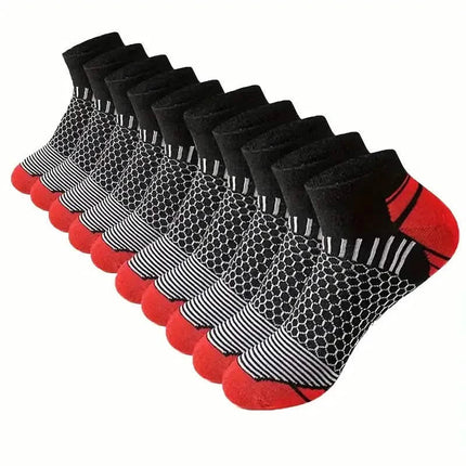 20-Pairs: Men's Outdoor Color Matching Low-Top Socks