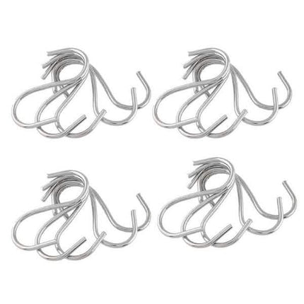 20-Piece: Household Holder Kitchen Stainless Steel S Shaped Hooks