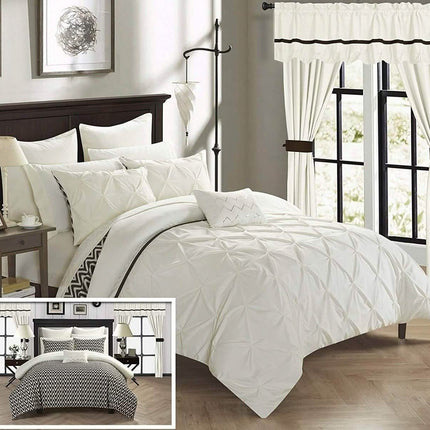 20-Piece: Knoxville Reversible Comforter Complete Bed