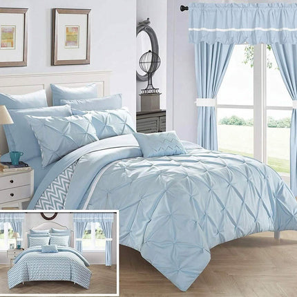 20-Piece: Knoxville Reversible Comforter Complete Bed