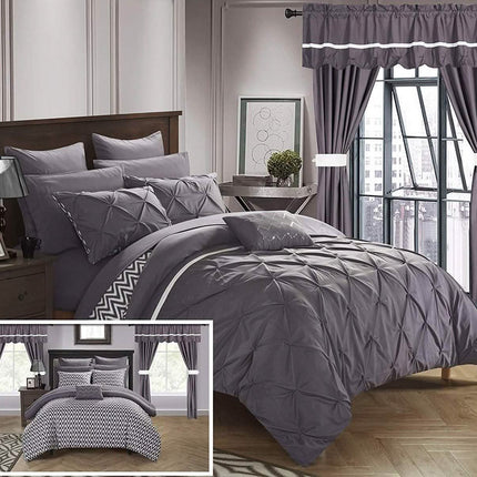 20-Piece: Knoxville Reversible Comforter Complete Bed