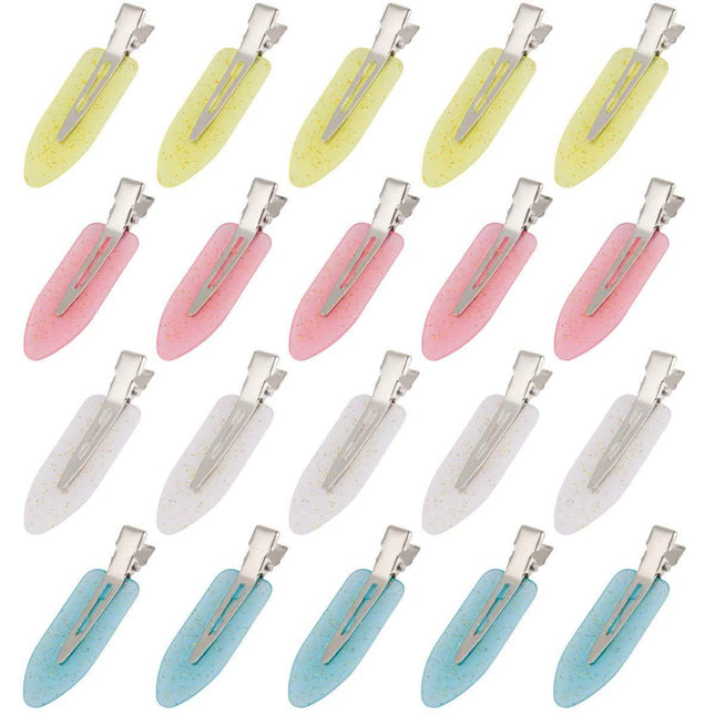 20-Piece: No Bend Hair Clips for Makeup Application