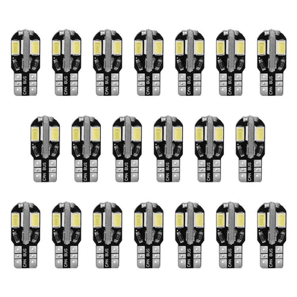 20-Piece: T10 SMD5730 LED Light Bulbs
