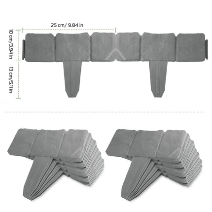 20-Pieces: Plastic Cobbled Stone Effect