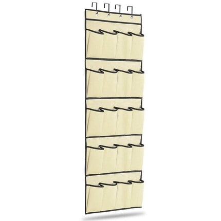 20 Pocket: Over the Door Shoe Rack Organizer