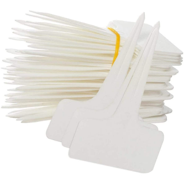 200-Piece: Plastic Plant T-Type Tags Nursery Garden Labels