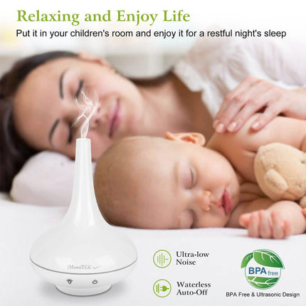 200ml Cool Mist Humidifier Ultrasonic Aroma Essential