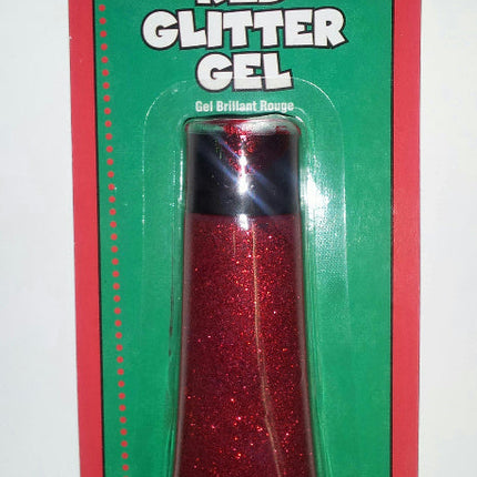Red Christmas Holiday Colored Glitter Gel Tube 1.75oz