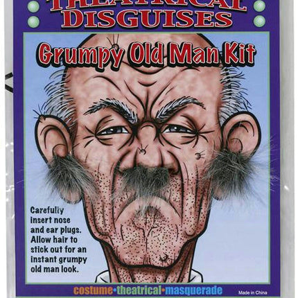 Cranky Grumpy Old Man Facial Ear and Nose Hair Kit