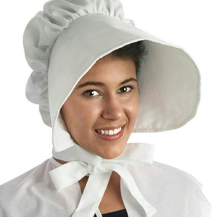 Large White Floppy Brimmed Bonnet Adult Hat