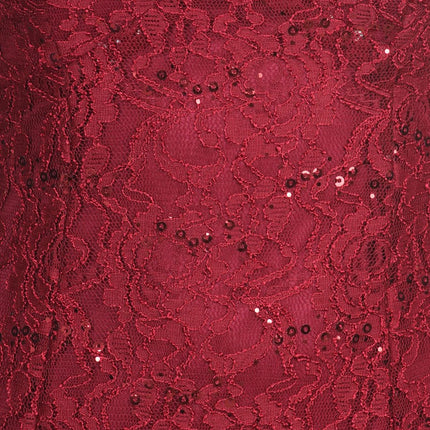 CLEARANCE - Eureka 2030J V-Neck Long Lace Gown Includes Jacket (Size 3XL)