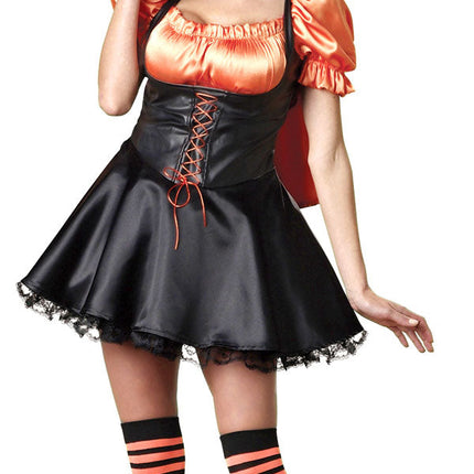 Wicked Wishes Orange and Black Sexy Womens Adult Witch Costume Size XS