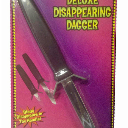 Deluxe Disappearing Dagger Knife Retractable Toy Gag Plastic Knife Prop