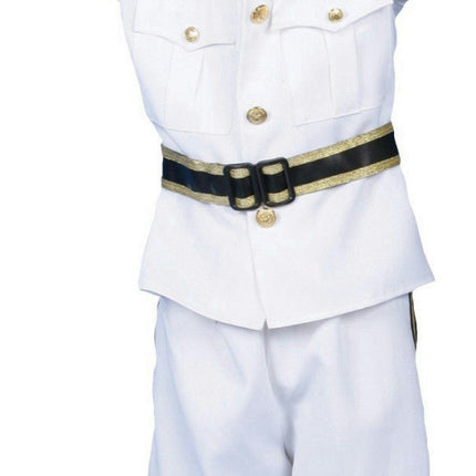 Deluxe Navy Admiral Child Costume Set Size XL 16-18