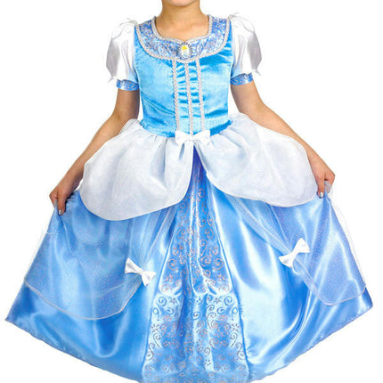 Officially Licensed Disney Princess Cinderella Child Costume Blue Dress 7-8