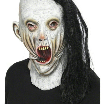Screamer Adult Mask with Attached Hair